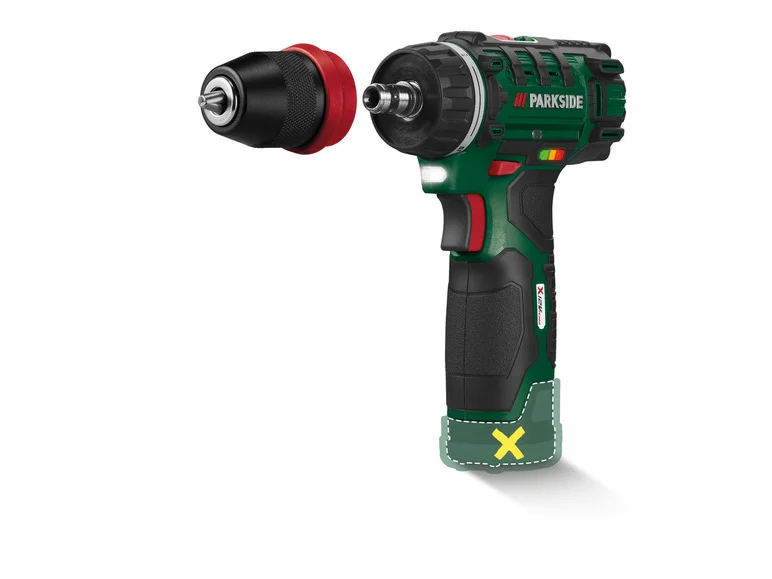 PARKSIDE® Perceuse-visseuse sans fil PBSA 12 E4. 12 V
