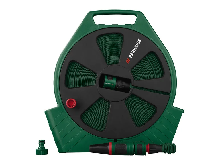 PARKSIDE® Enrouleur avec tuyau plat. 20 m. 1/2