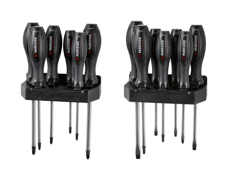 PARKSIDE PERFORMANCE® Set de tournevis burin. 15 pièces
