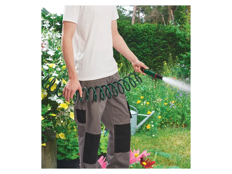 PARKSIDE® Set de tuyau d'arrosage spiralé. 10 m. 3/8