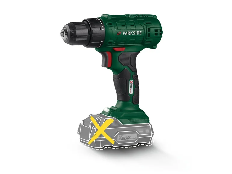 PARKSIDE Perceuse-visseuse sans fil PBSA 20-Li A1. 20 V